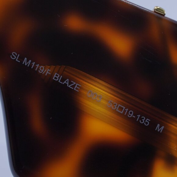 Saint Laurent SLM119/F BLAZE 003 Sunglasses Black/Havana Butterfly Frame main image 8